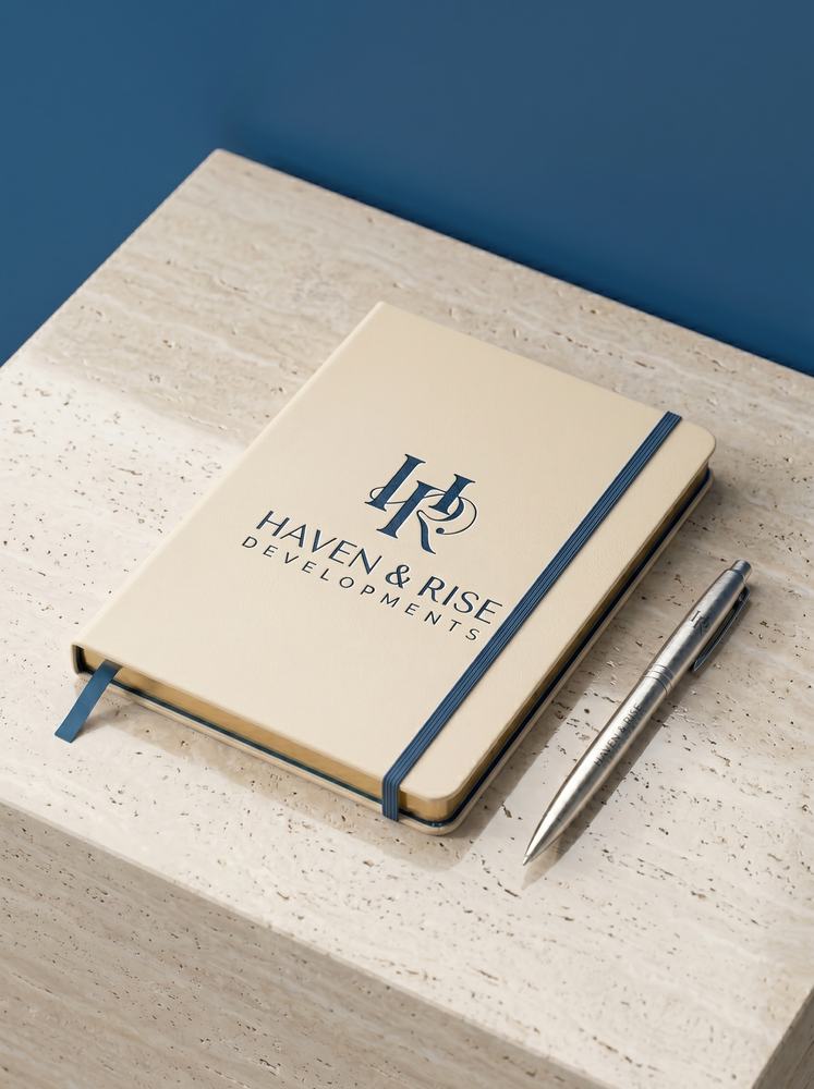 Haven & Rise — Notebook & pen suite